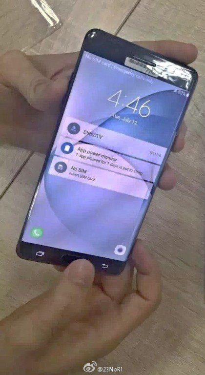 Samsung Galaxy Note 7 Leaked Live Images