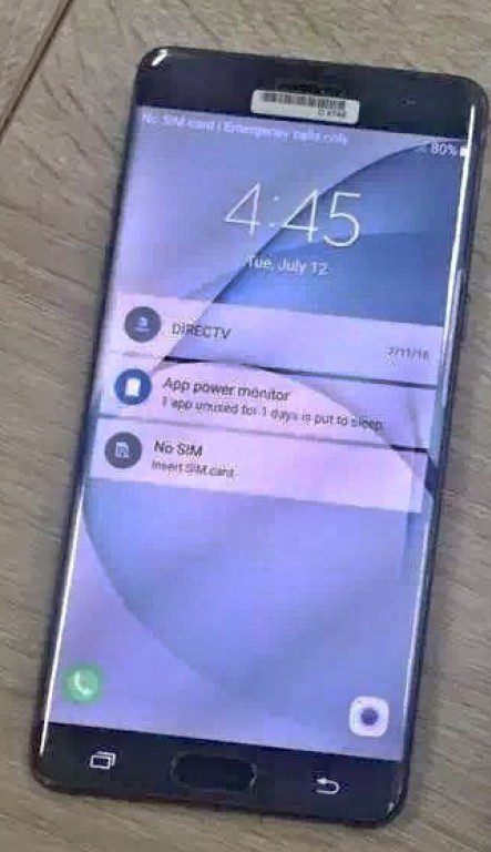 Samsung Galaxy Note 7 Leaked Live Images