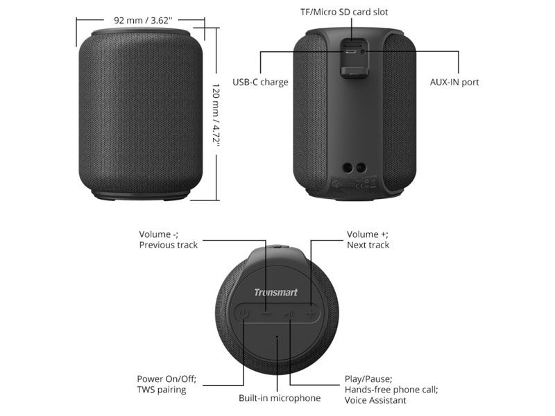 Tronsmart T6 mini Bluetooth Speaker Price In Nepal