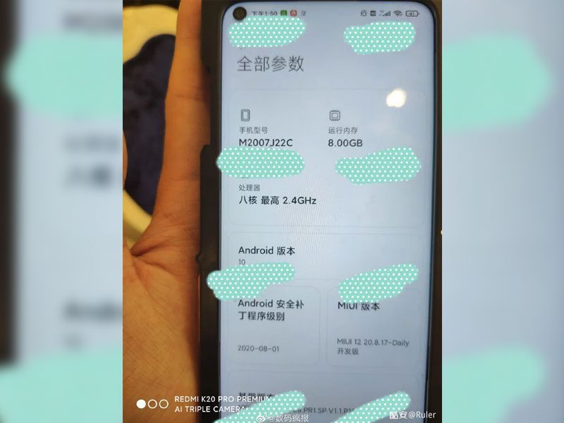 Redmi Note 9 with 120Hz display