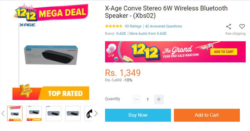 X-Age Bluetooth speaker price in nepal