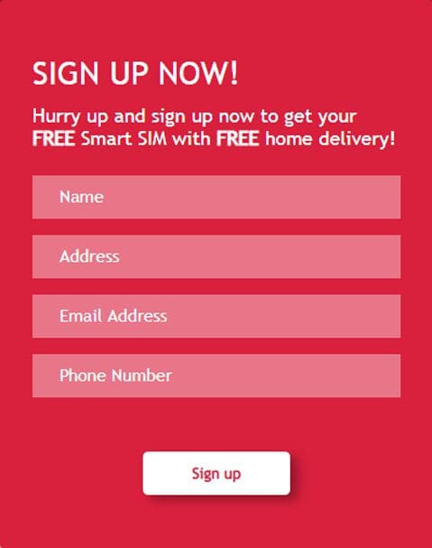 Smart cell free sim card delivery