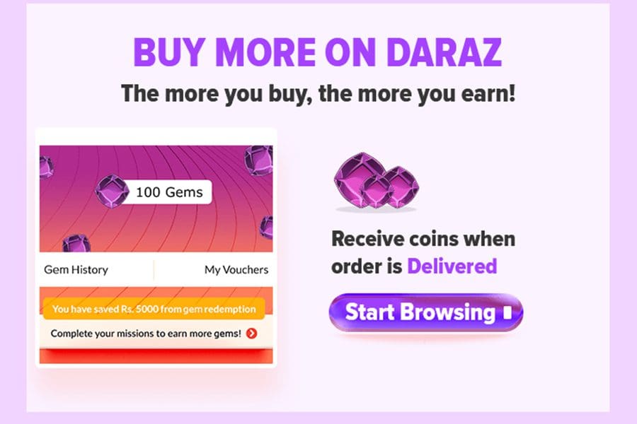 Daraz Gems - Get Free Daraz Vouchers