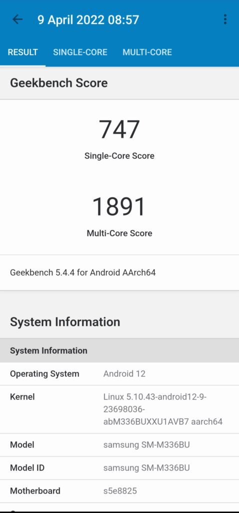 Geekbench 5