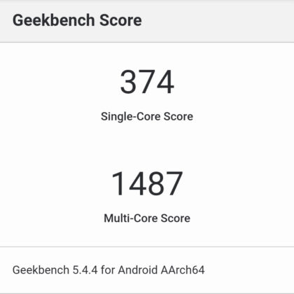 GeekBench Score