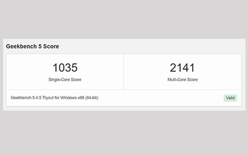 Geekbench score