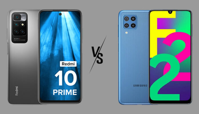 Redmi 10 Prime 2022 vs Samsung Galaxy F22