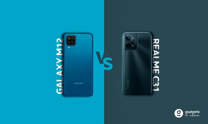 Realme C31 vs Samsung Galaxy M12