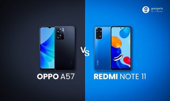 Oppo A57 4G vs Redmi Note 11 4G comparison