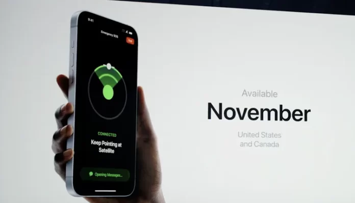 iPhone 14 SOS feature enabled