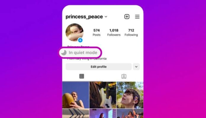 Instagram Quiet Mode feature 