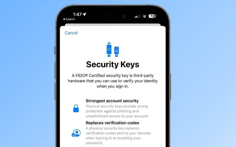 security key feature