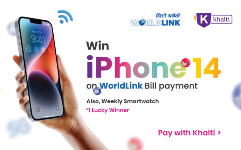 iPhone 14 offer with Khalti and Worldlink