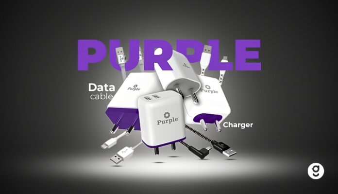 Purple new launches charging adapter