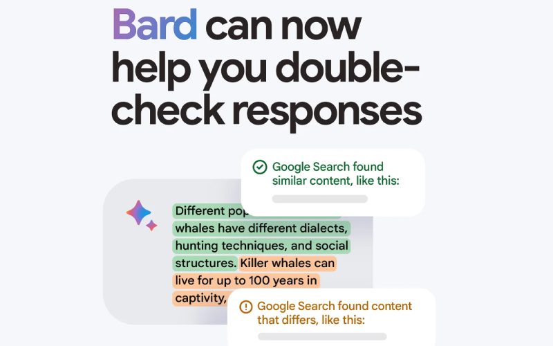Google bard AI - Double Check