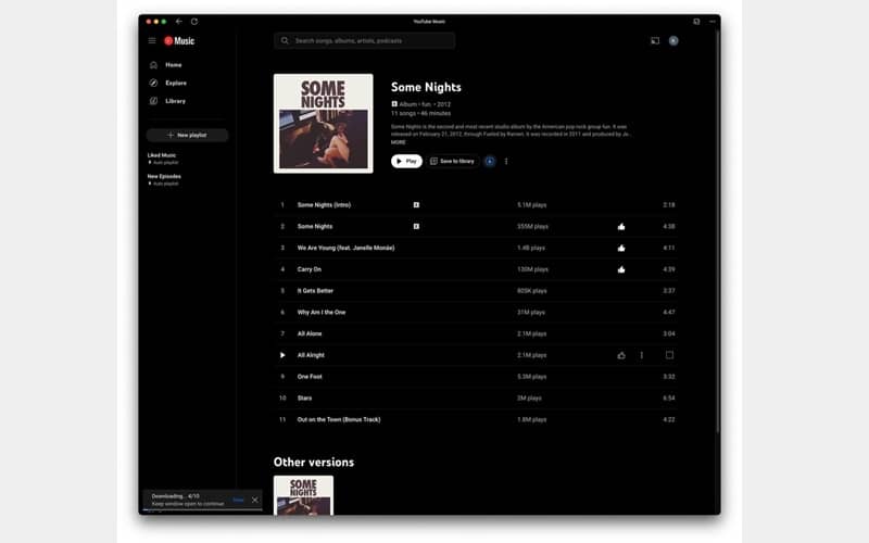 YouTube introduces Music web app offline downloads