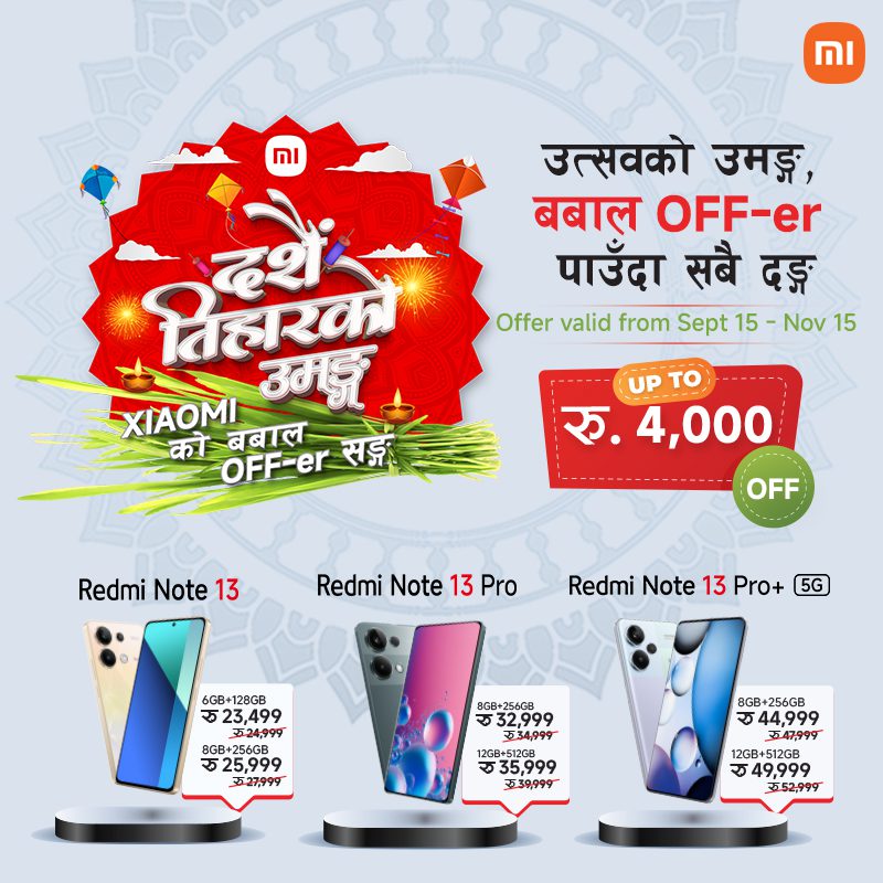 xiaomi dashain tihar offer