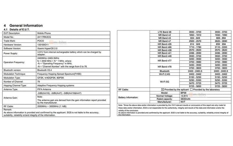 Poco F7 Pro specifications