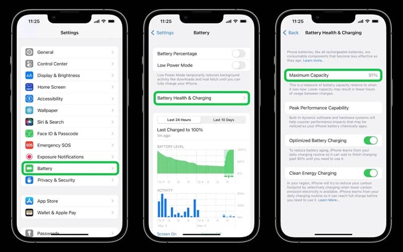 iPhone battery health