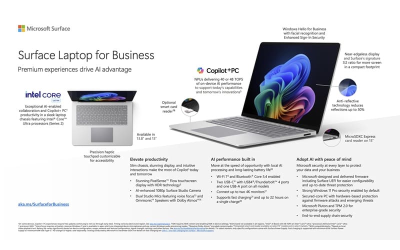 Surface Pro Laptop for Business